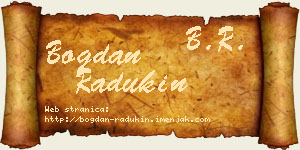 Bogdan Radukin vizit kartica